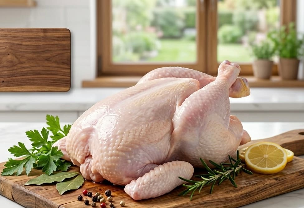 Whole roasted chicken
